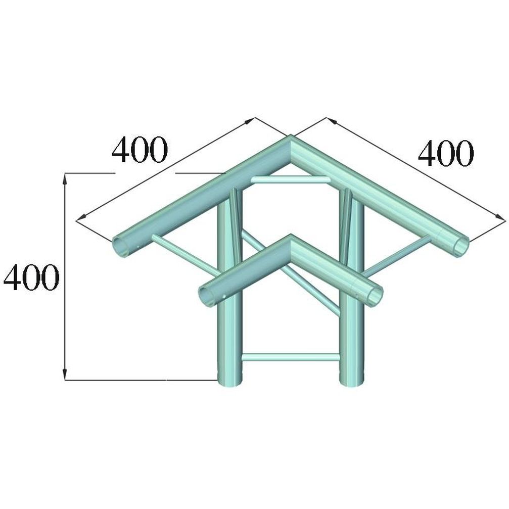 Alutruss Decolock DQ2-PAL31H 3-Weg Ecke 90°