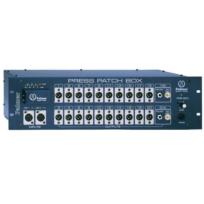 Palmer Pro Press Patch Box 10 Kanal stereo / 20 Kanal mono
