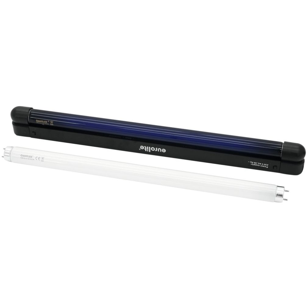 Eurolite Komplettset 45cm 15W Slim UV & weiß