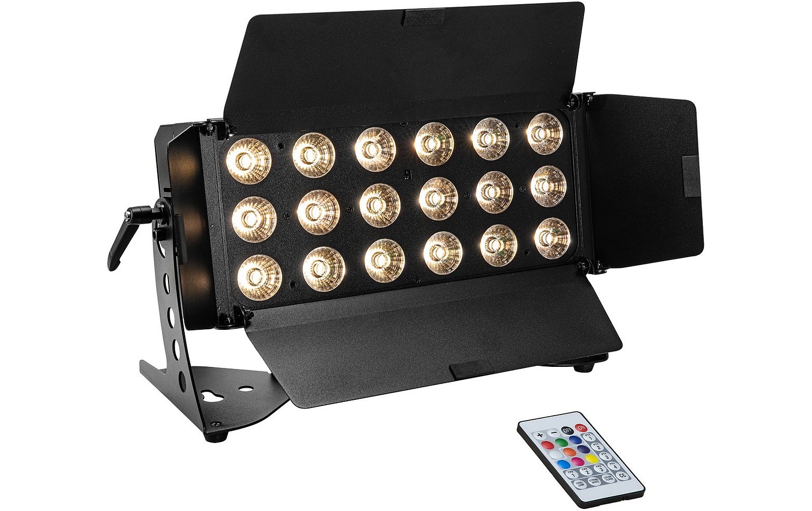 Eurolite Set 4x LED CLS-18 QCL RGB/WW 18x7W + Flightcase mit Rollen