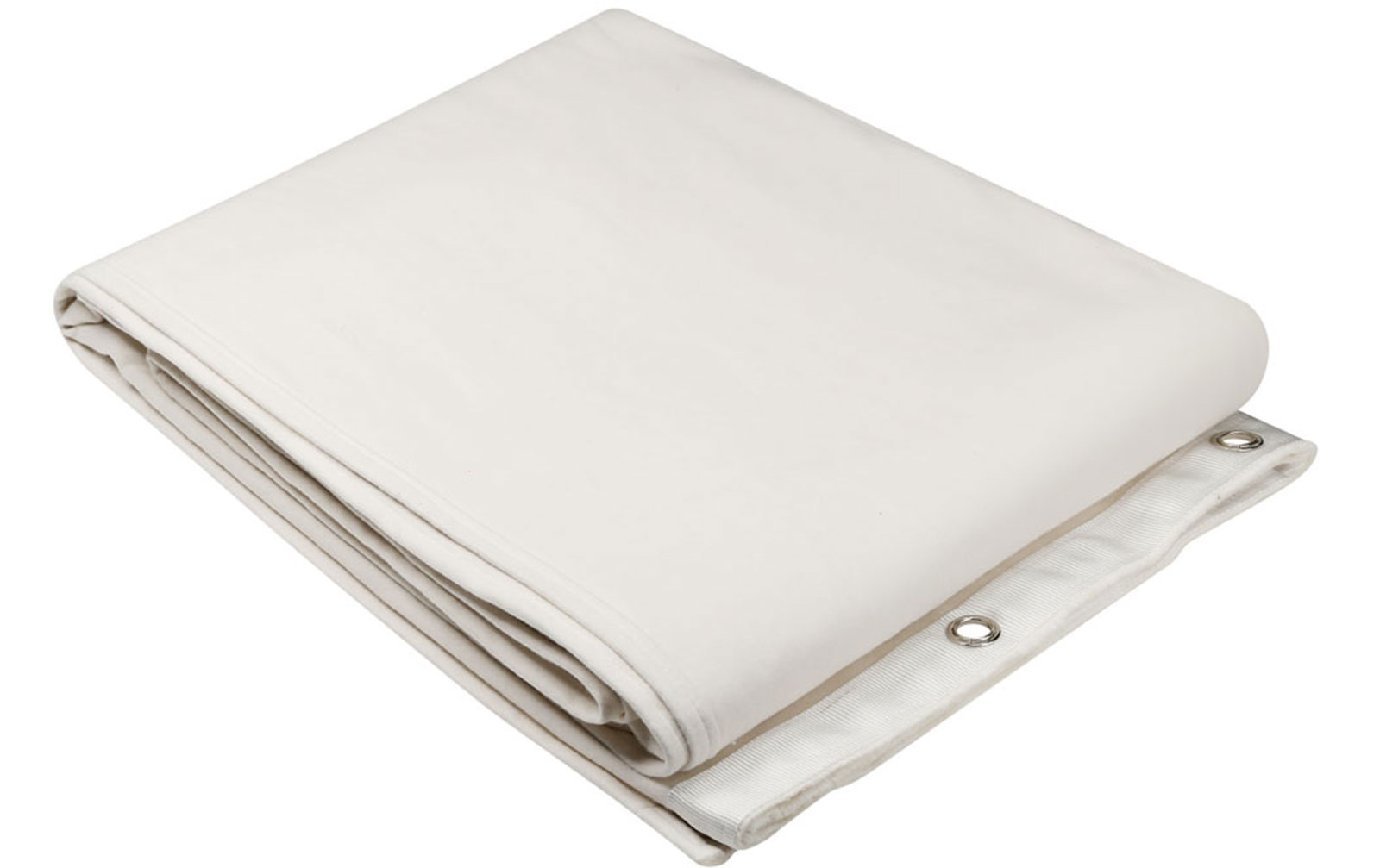 Adam Hall 0160 X 53 WH Akustikmolton B1 mit brünierten Ösen, gesäumt, 5 x 3 m, creme