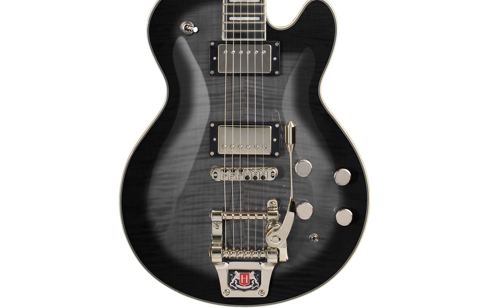Hagstrom Super Swede Tremar Cosmic Blackburst
