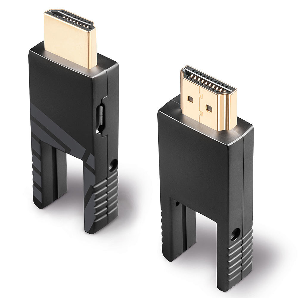 Lindy 30m Fibre Optic Hybrid Micro-HDMI 4K60 Kabel mit abnehmbaren HDMI- & DVI-Steckern