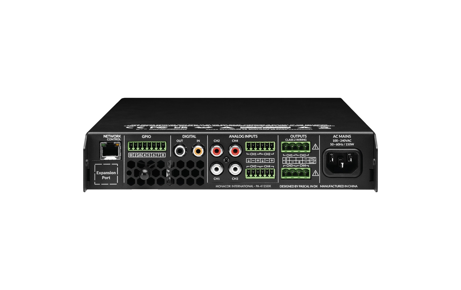 Monacor PA-4125-DX 4-Zonen Multifunktionsverstärker