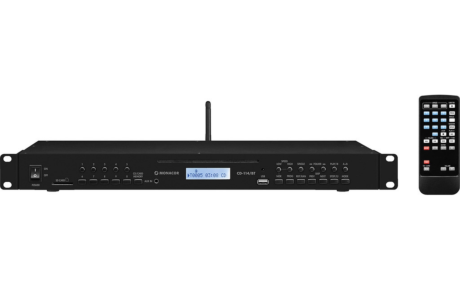 Monacor CD-114/BT CD- und MP3-Spieler