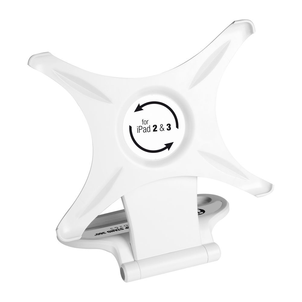 Adam Hall Stands SMS 360 W - 360°-Tischstativ für IPad 2 & 3 weiß