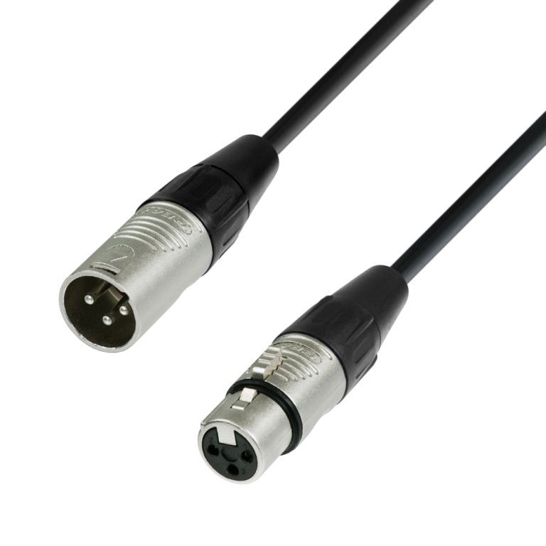 Adam Hall Cables 4 Star Serie - DMX Kabel REAN XLR male auf XLR female 1,0 m
