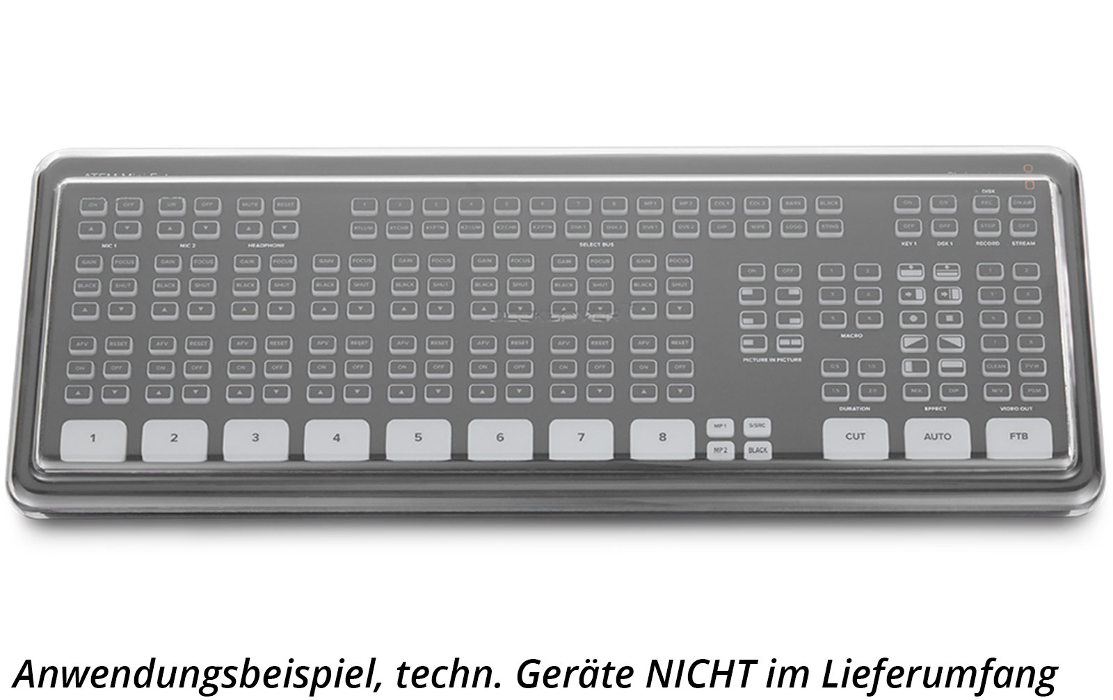 Decksaver Blackmagic ATEM Mini Extreme & ATEM Mini Extreme ISO Staubschutzabdeckung