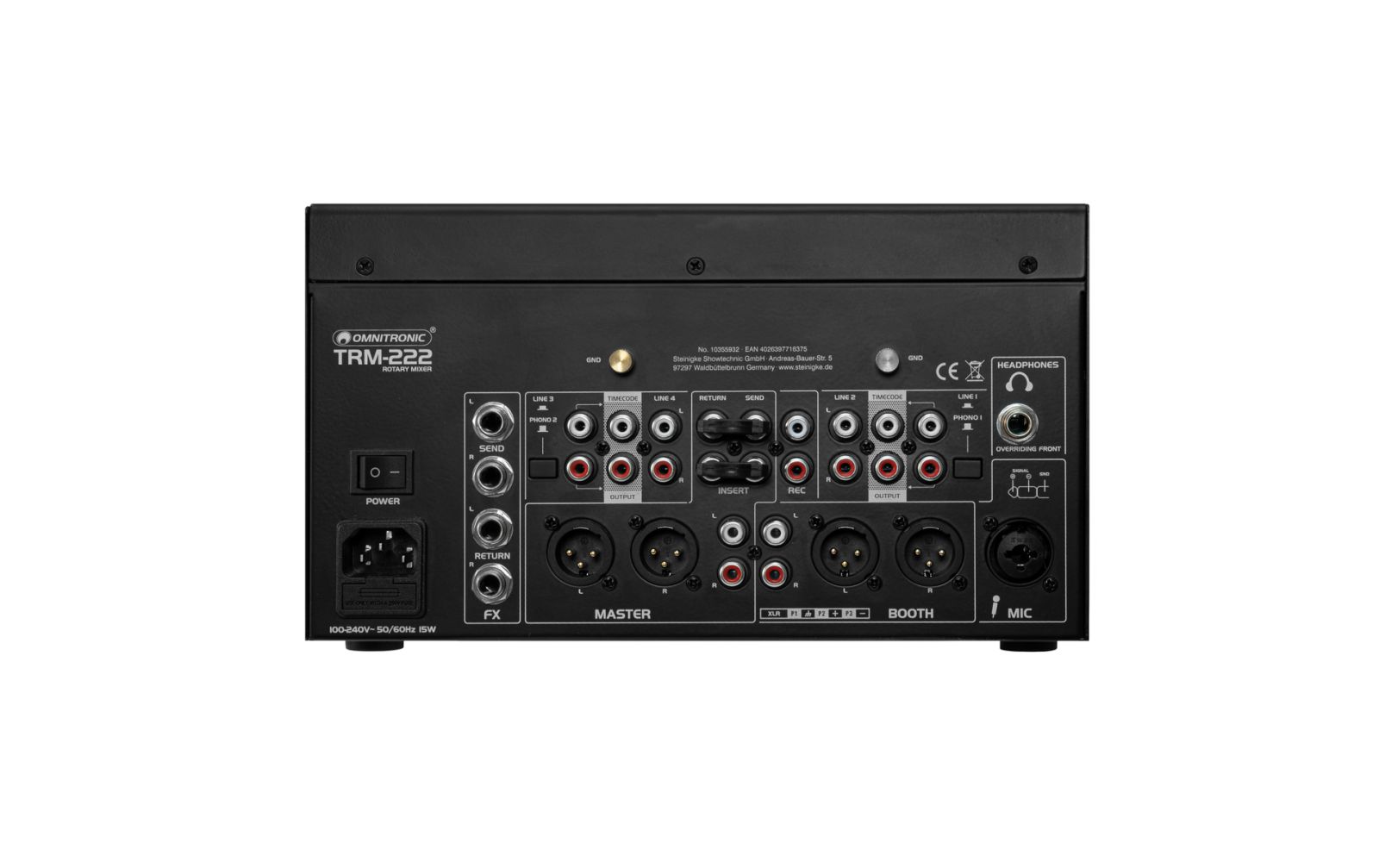 Omnitronic TRM-222 2-Kanal Rotary-Mixer