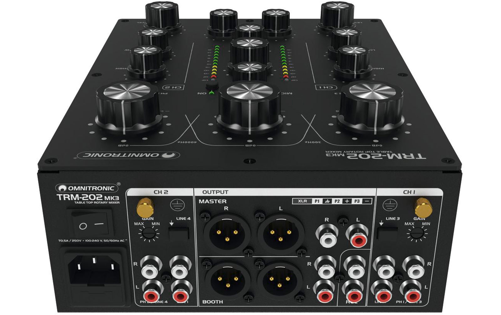 Omnitronic TRM-202 MK3 2-Kanal Rotary-Mixer