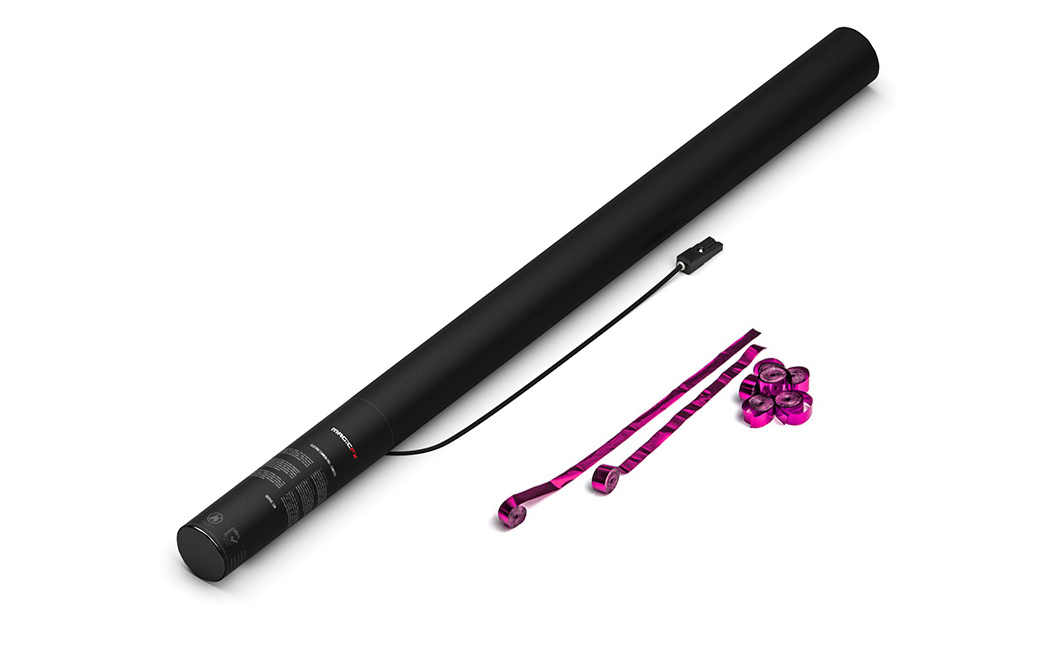 Magic FX Elektrische Luftschlangen Kanone Pro 80cm Pink Metallic