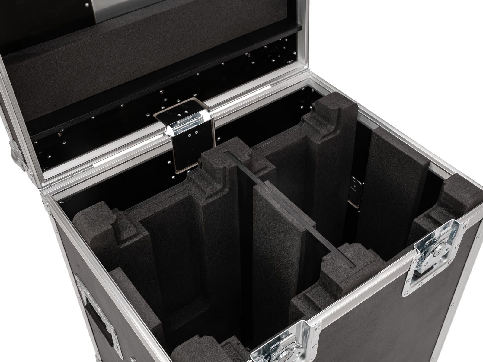 Roadinger Flightcase HIGHLINE 2x LED IP TMH-S250/B250, mit Rollen