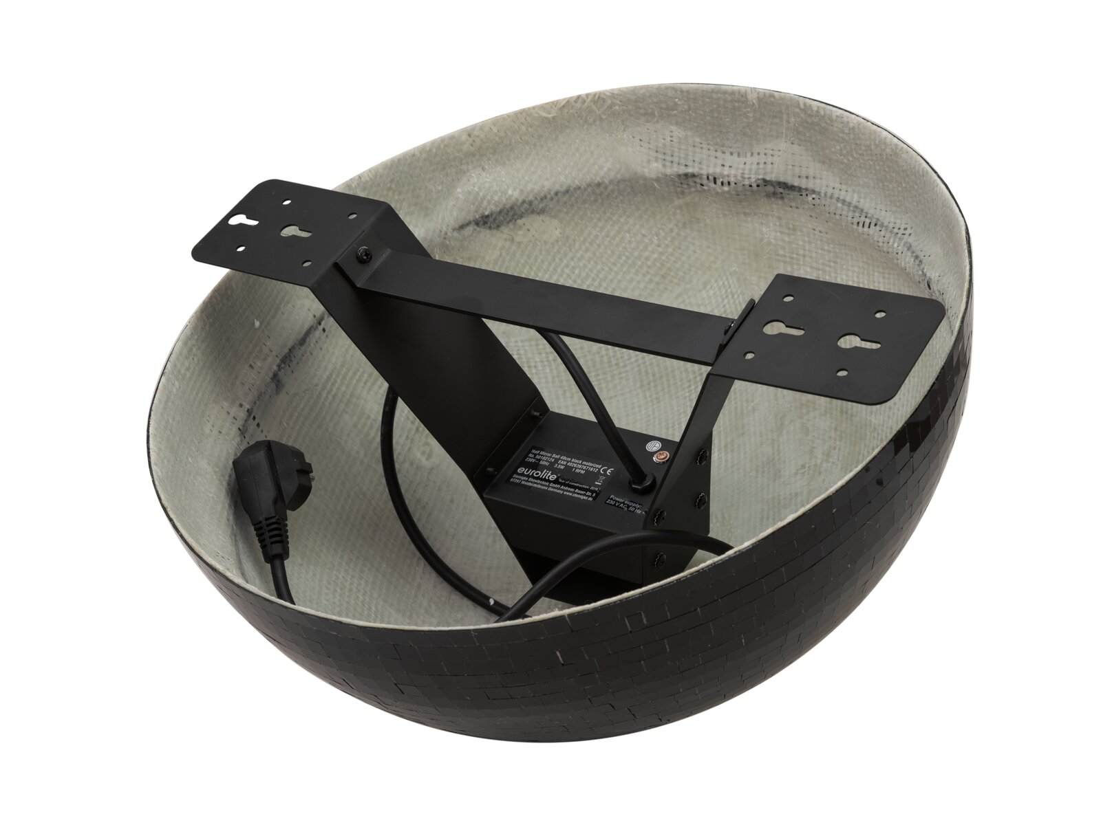Eurolite Spiegel-Halbkugel 40cm schwarz motorisiert