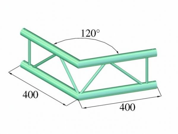 Alutruss Decolock DQ2-PAC22V 2-Weg Ecke 120°