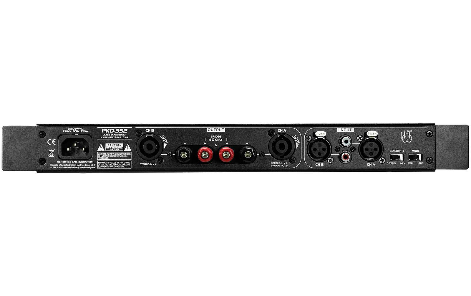 Omnitronic PKD-352 Class-D Studioverstärker