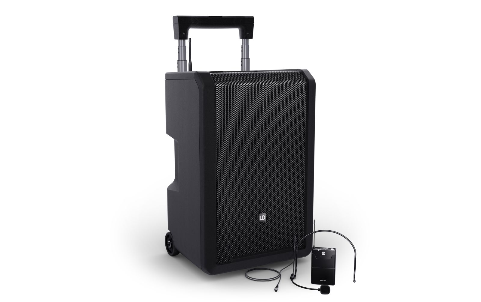 LD Systems ANNY® 10 BPH B5 - 10" Mobiler Bluetooth® PA-Lautsprecher mit Akku, Mixer und 1x Headset-Mikrofon (inkl. Taschensender)