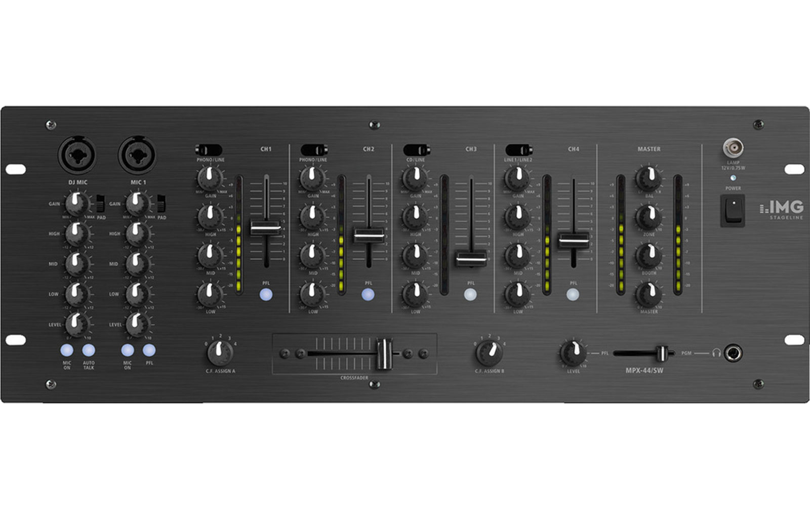 IMG Stageline MPX-44/SW Stereo-Mischpult