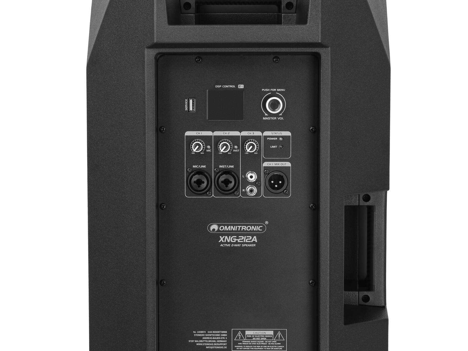 Omnitronic XNG-212A 2-Wege Lautsprecher, aktiv, DSP