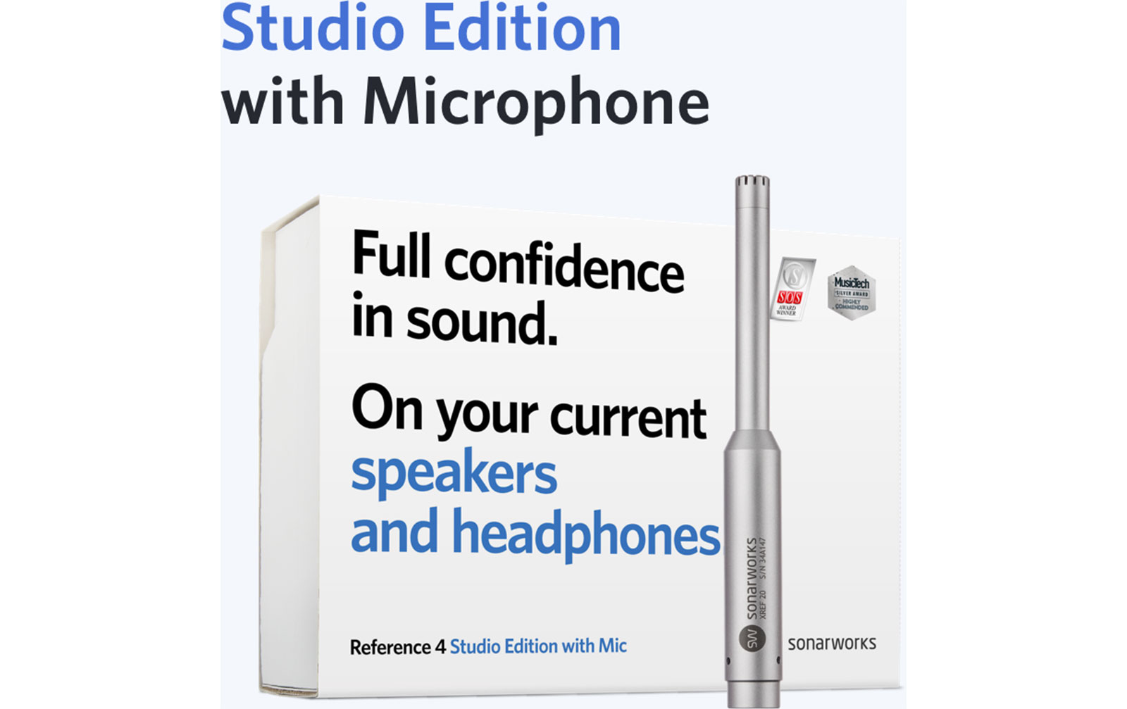 Sonarworks Reference 4 Studio edition mit Mic - Box