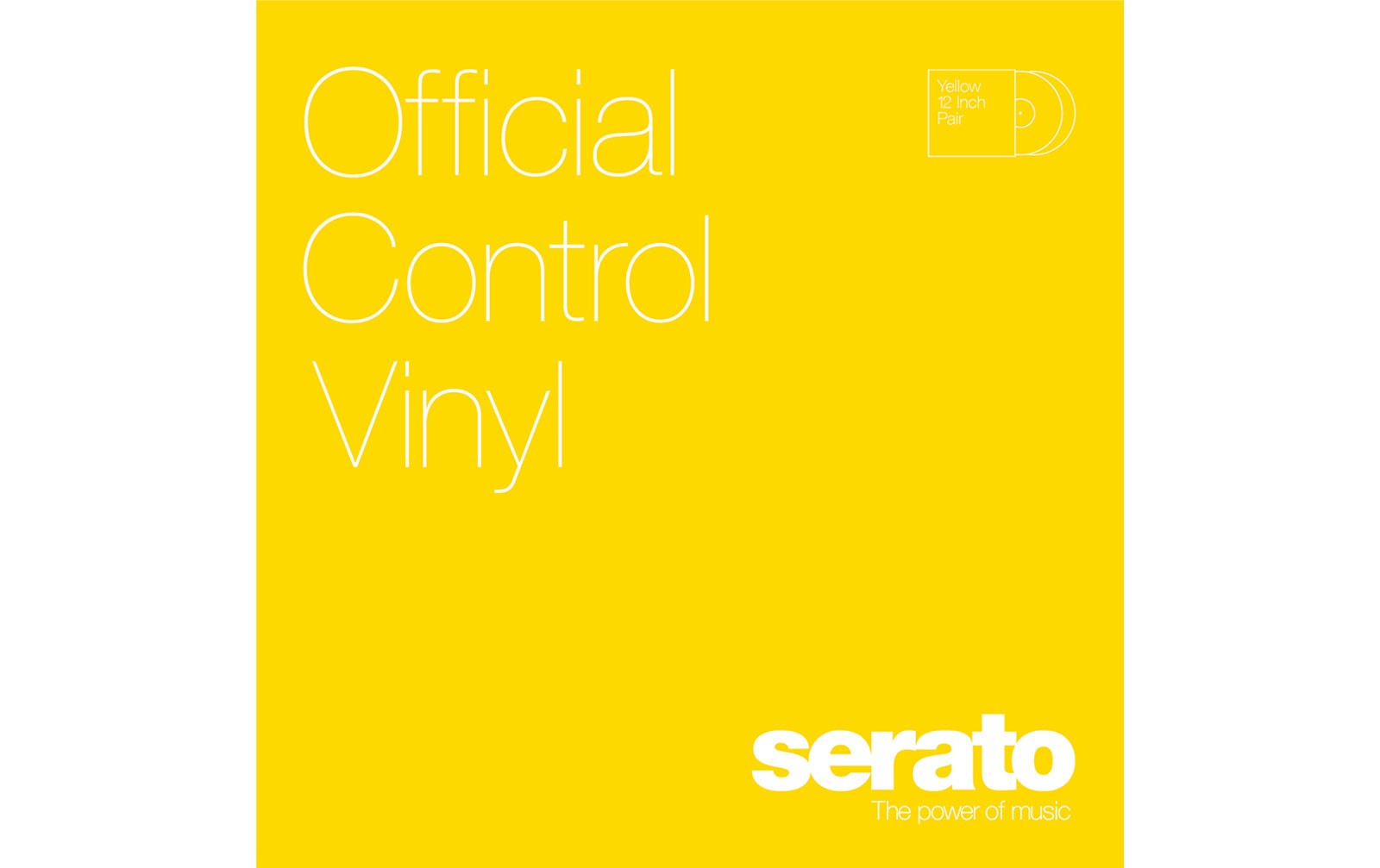 Serato Performance Control Vinyl, yellow