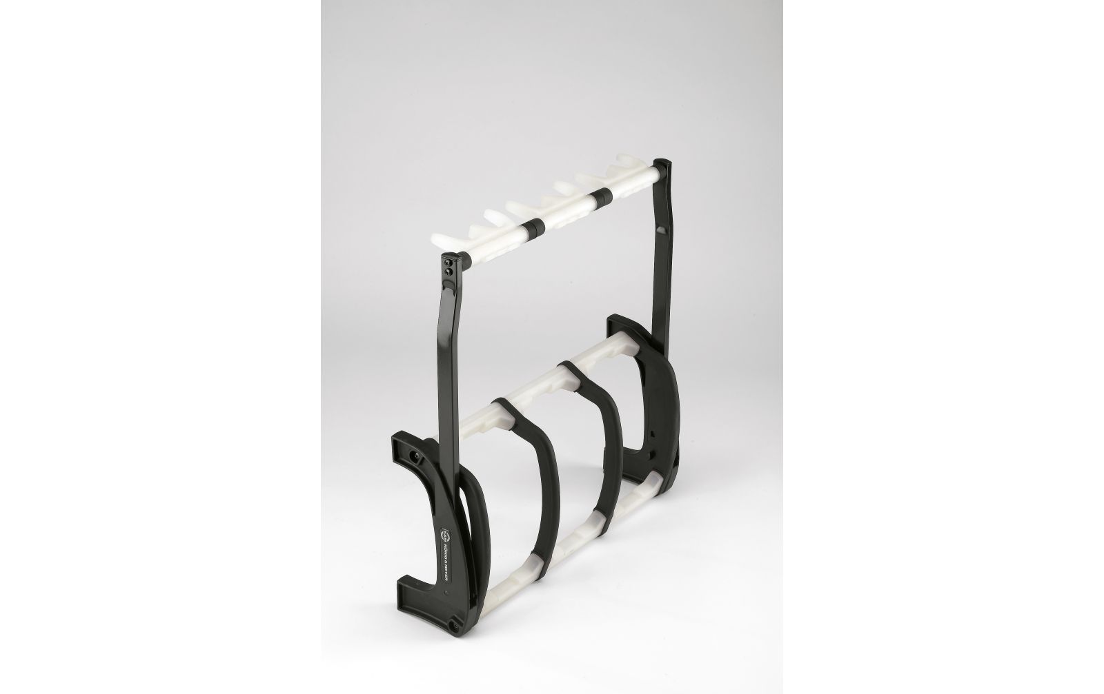 K&M 17513 3-fach Gitarrenständer Guardian 3, schwarz mit transluzenten Elementen