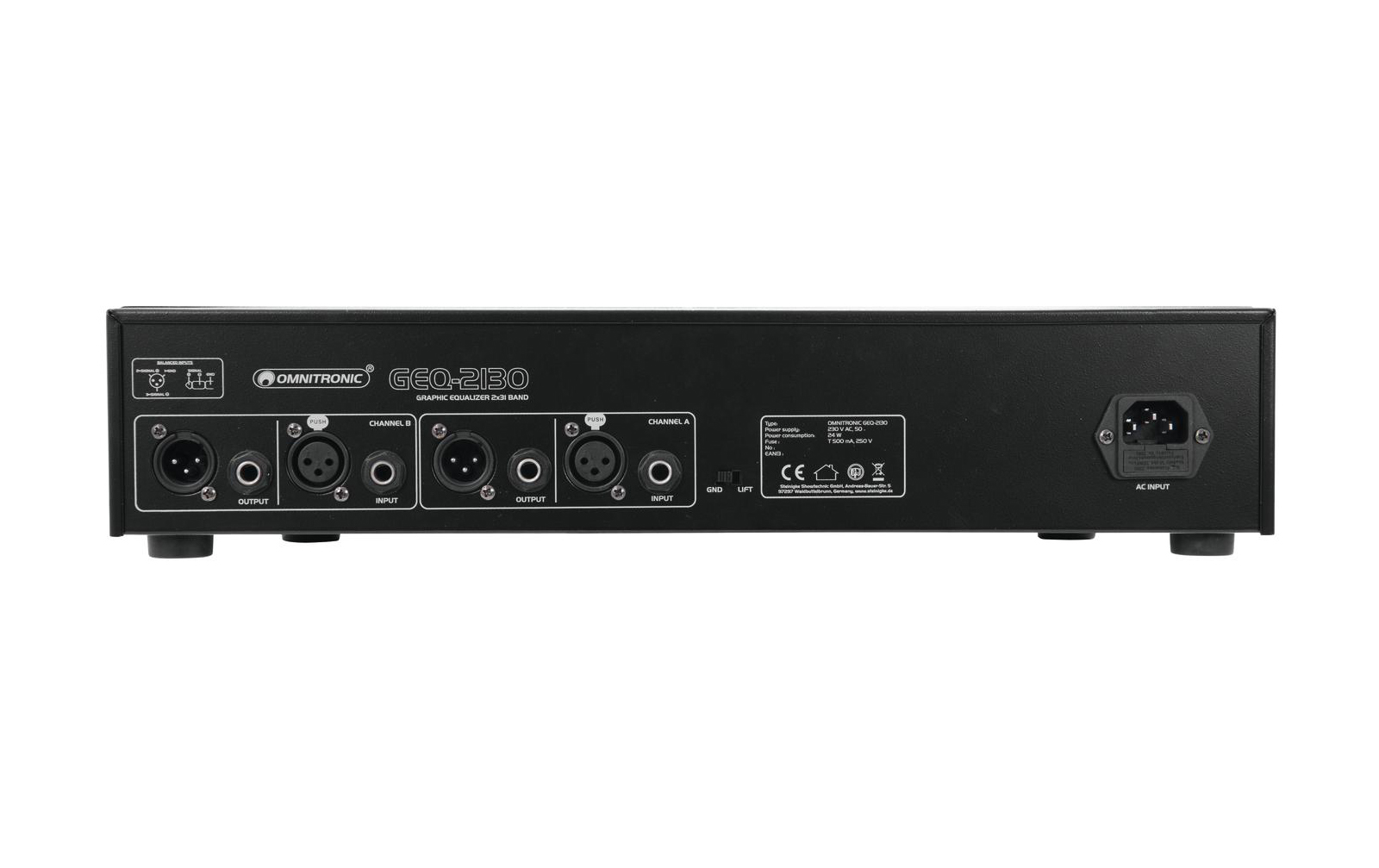 Omnitronic GEQ-2310 Equalizer 2x31-Band