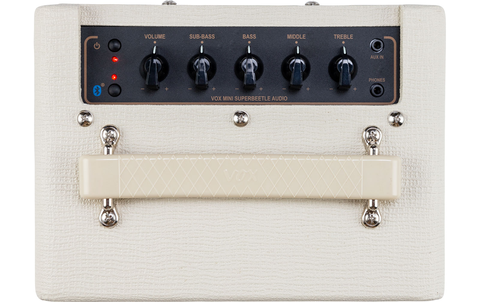 Vox MSB 50 BK Mini Super Beetle Audio 50W inkl. Stativ, weiß