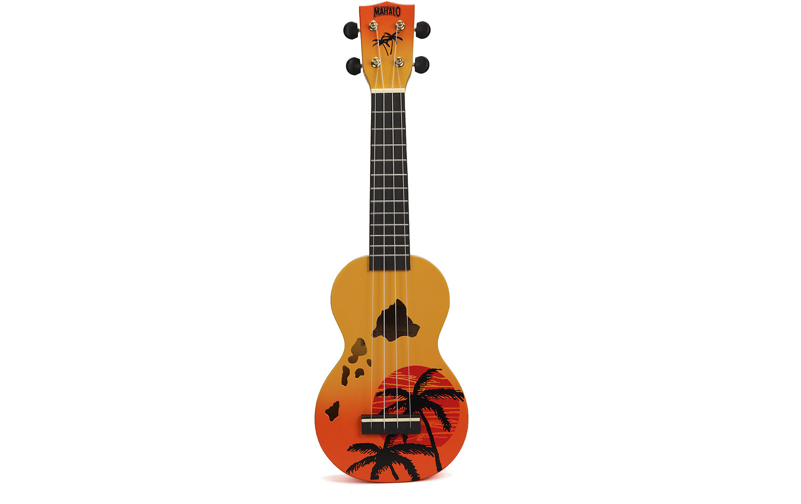 Mahalo Designer Ukulele Hawaii (Orange Burst)