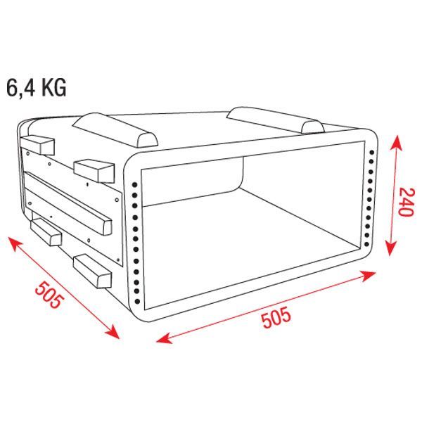 DAP Rack Case 19" 4 HE
