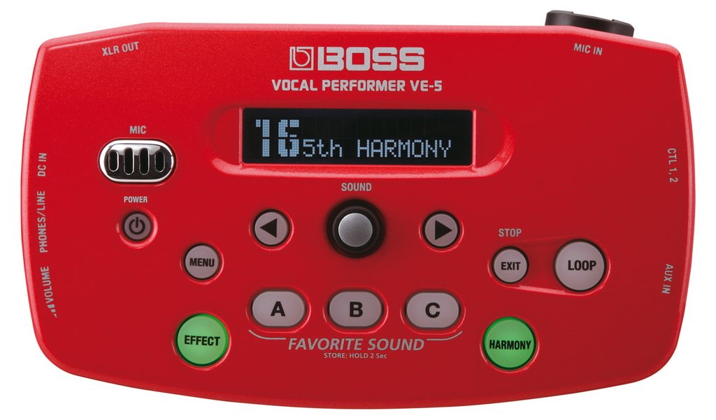 Boss VE 5 Vocal Performer red