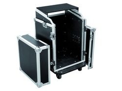 Roadinger Spezial-Kombi-Case LS5 Laptop-Rack, 14HE