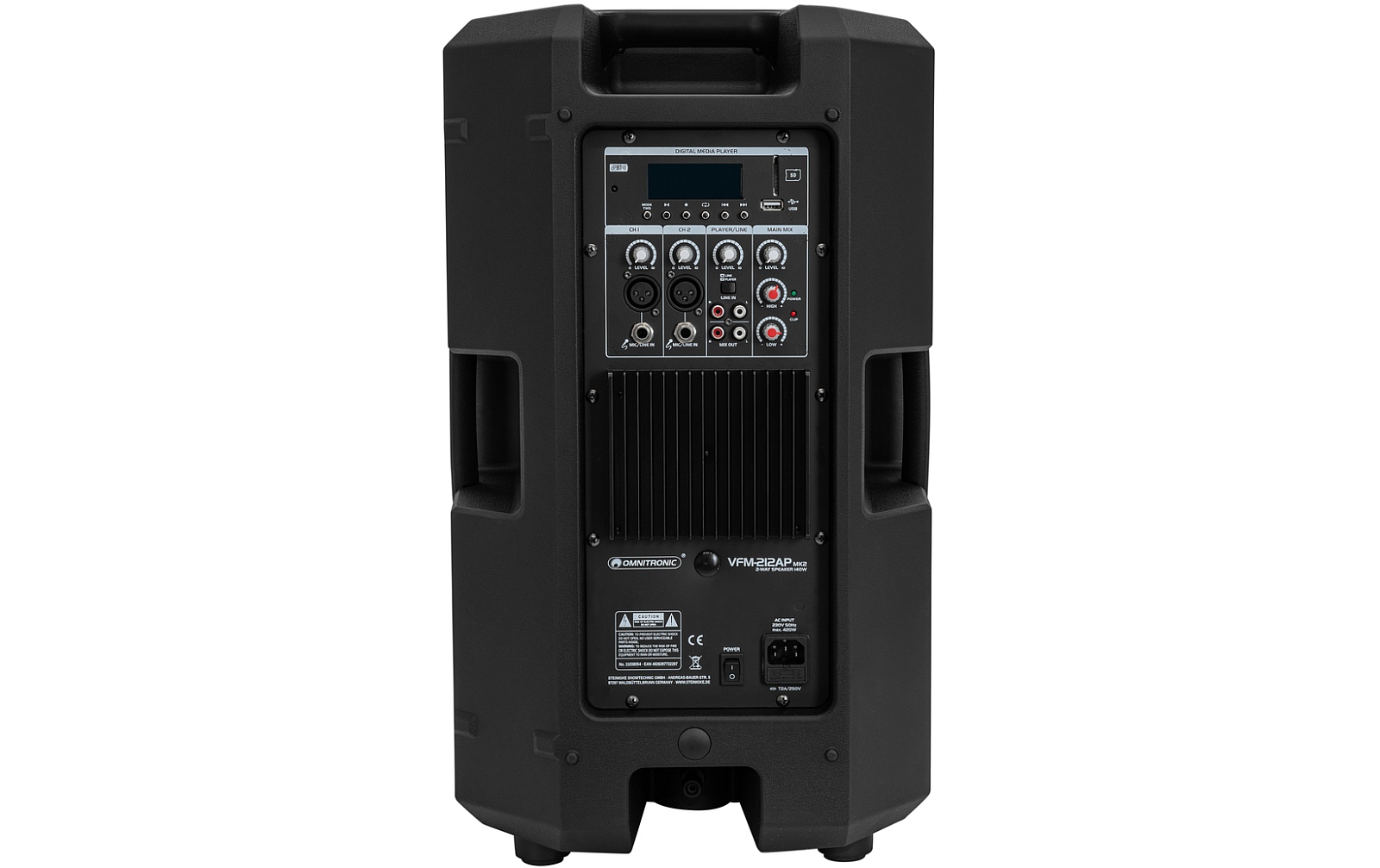 Omnitronic VFM-212AP MK2 2-Wege Lautsprecher aktiv TWS