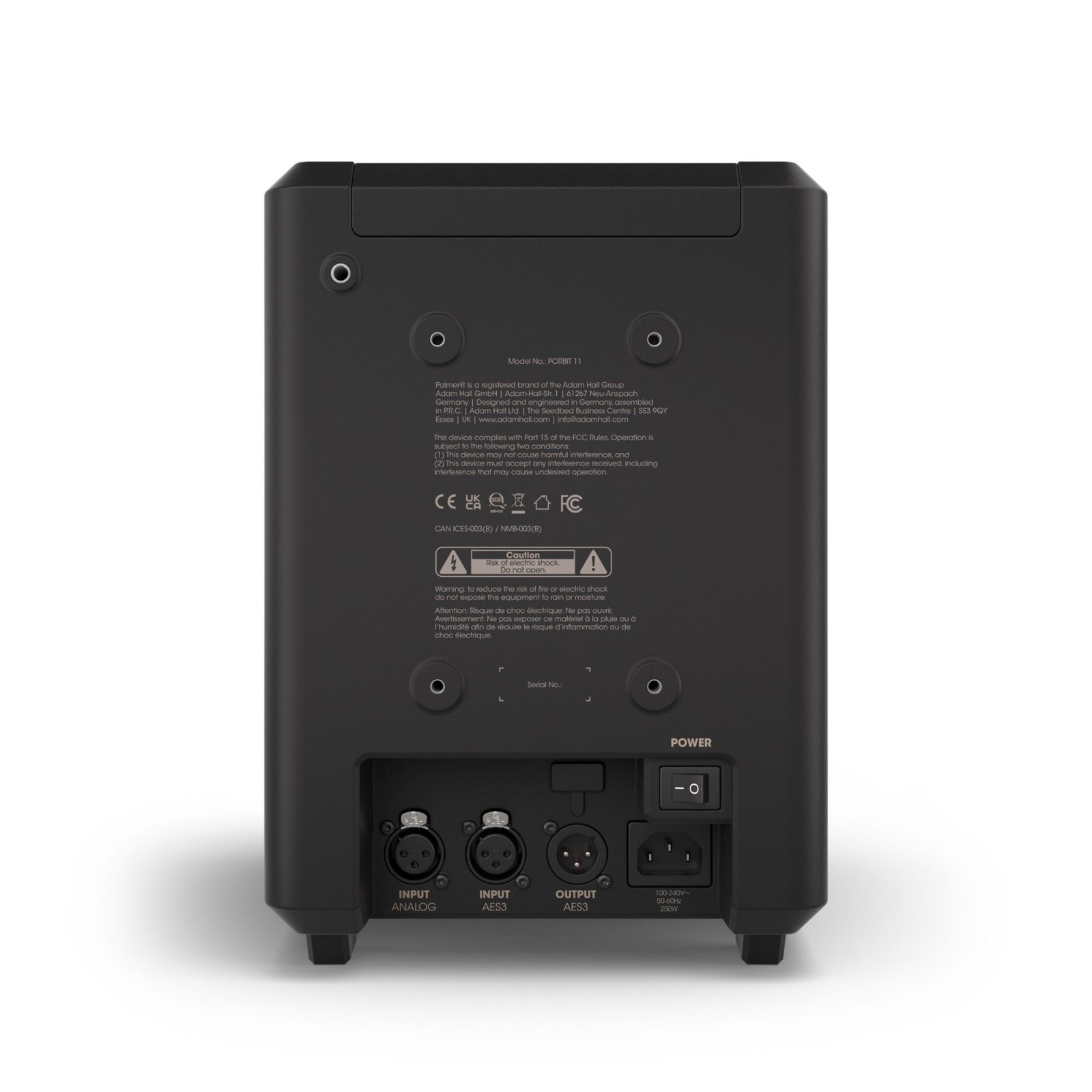 Palmer ORBIT 11 Studiomonitor Schwarz