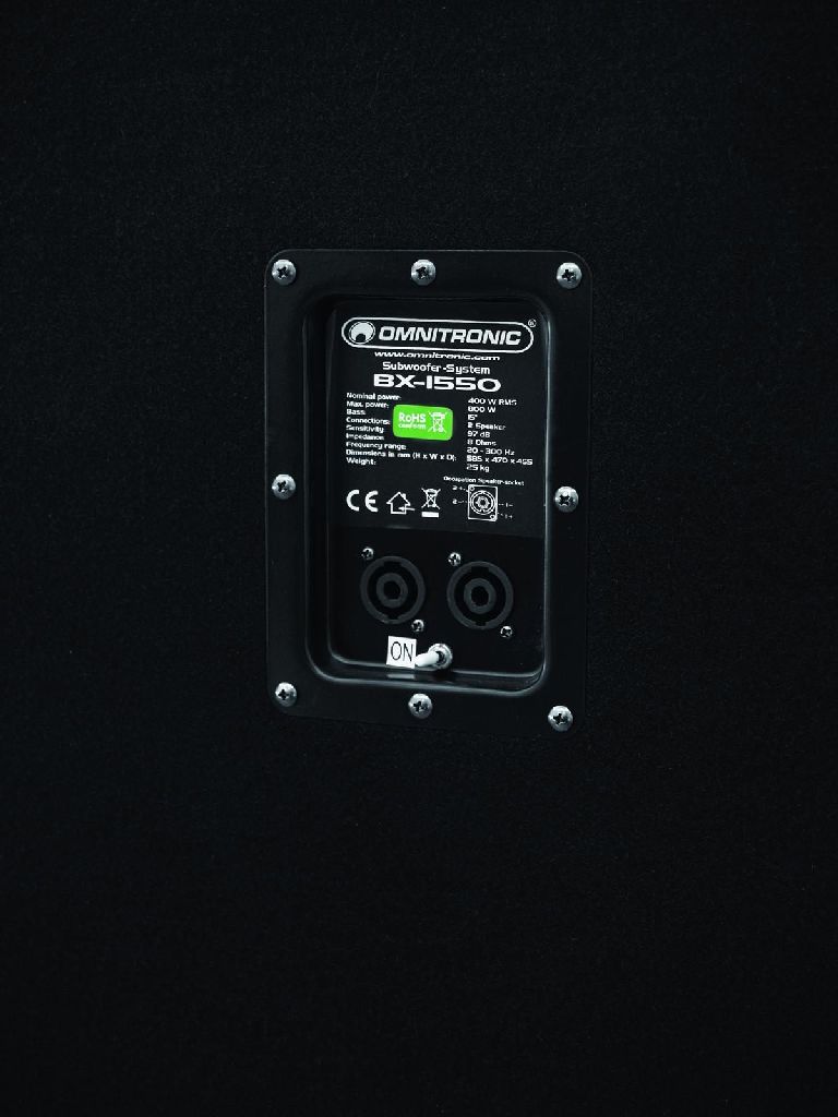 Omnitronic BX-1550 Subwoofer, 800W