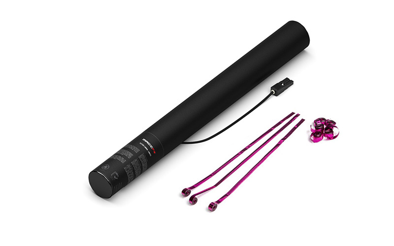 Magic FX Elektrische Luftschlangen Kanone 50cm Pink Metallic