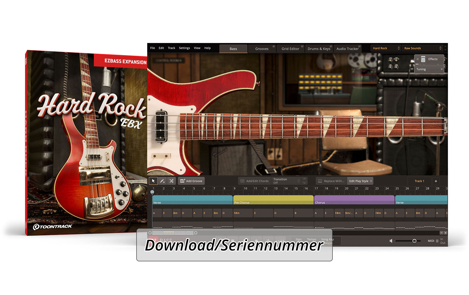 ToonTrack Hard Rock EBX (Lizenz Code)
