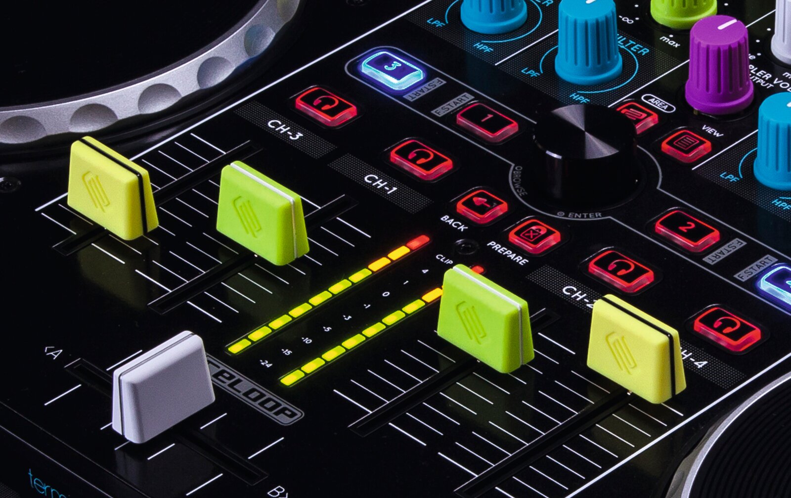 Reloop Knob Cap Set green