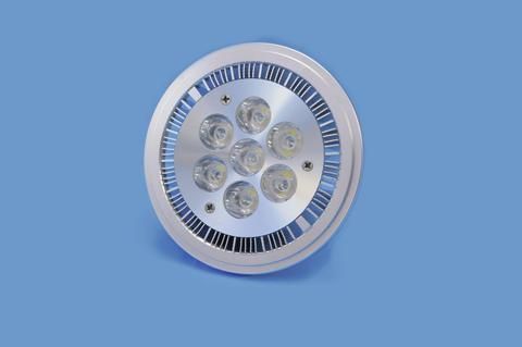 Omnilux 7x1W LED AR111 PAR36 12V 9W ww