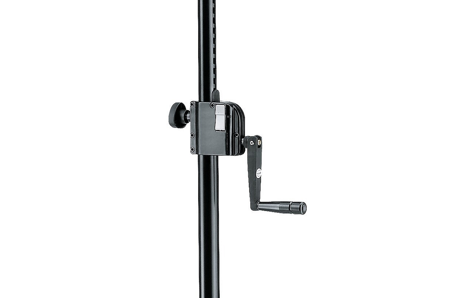 K&M 21339 Distanzrohr mit Kurbel, schwarz