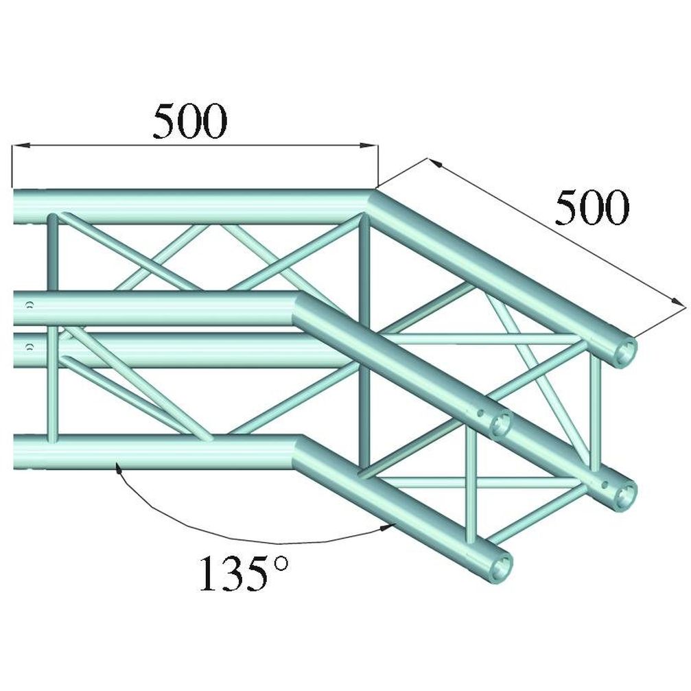 Alutruss Quadlock 6082C-23 2-Wege-Ecke 135°
