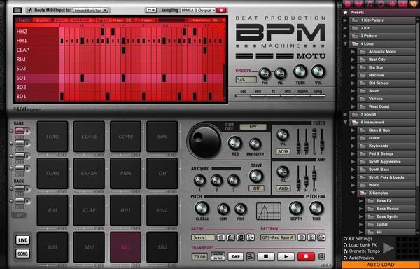 MOTU Beat Production Machine BPM, englisch - Schulversion
