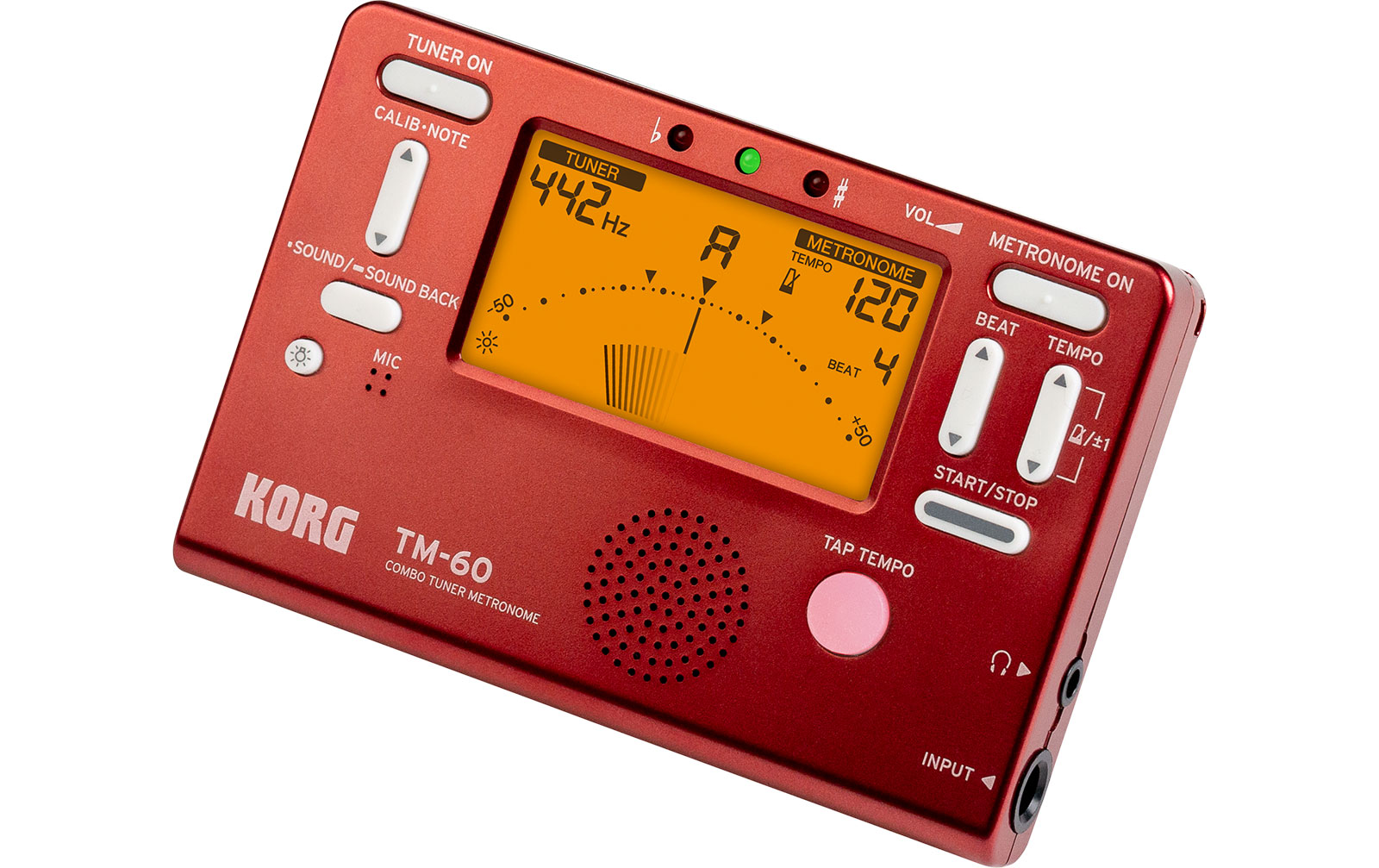 Korg TM-60 rot, Metronom & Stimmgerät