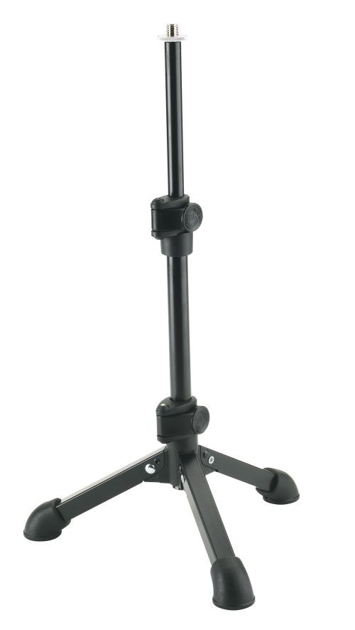 K&M 23150 Tischstativ, schwarz 1/4"