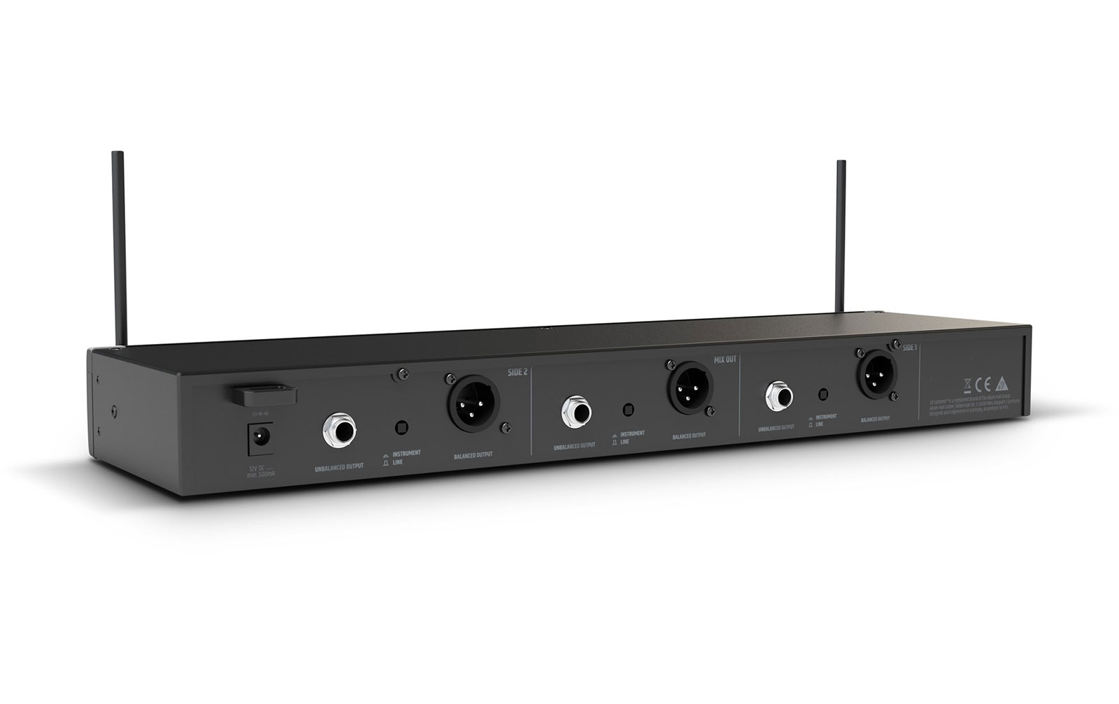 LD Systems U305 BPH 2 Dual - Funkmikrofon System mit 2 x Bodypack und 2 x Headset - 584 - 608 MHz