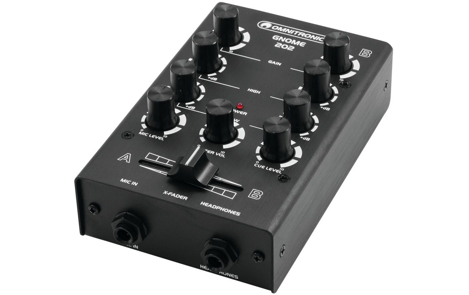 Omnitronic GNOME-202 Mini-Mixer schwarz