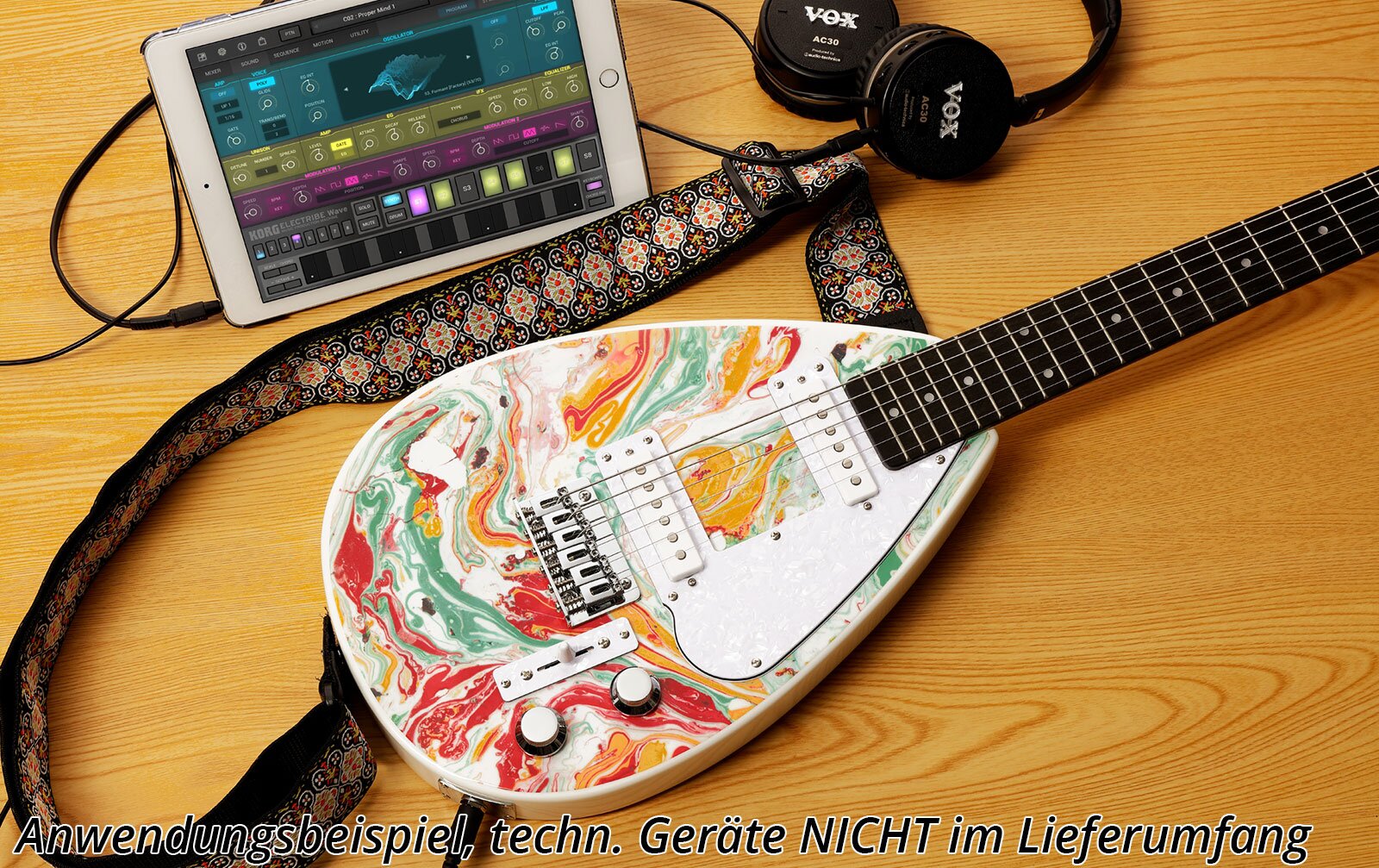 Vox Mark III mini Teardrop Marble E-Gitarre