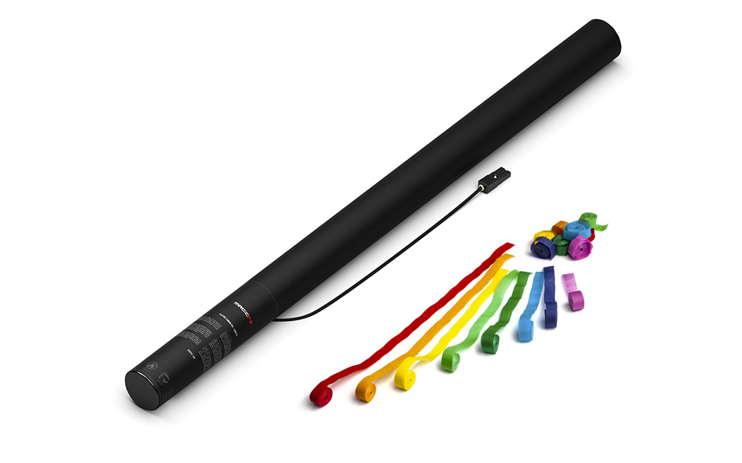 Magic FX Elektrische Luftschlangen Kanone Pro 80cm Bunt