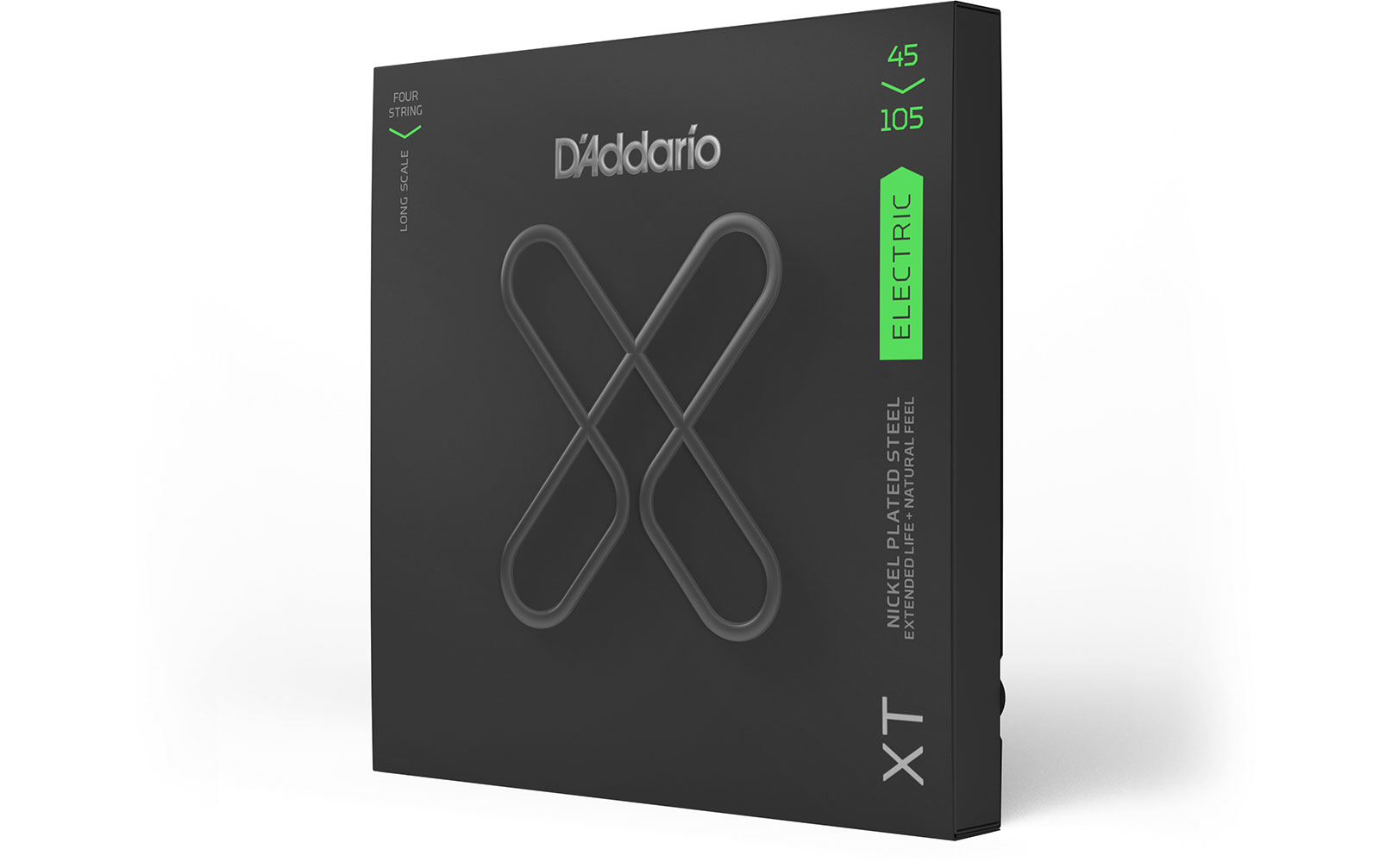 D'Addario XTB45105, XT Bass Nickel Plated Steel, Light Top/Medium Bottom, Long Scale, 45-105