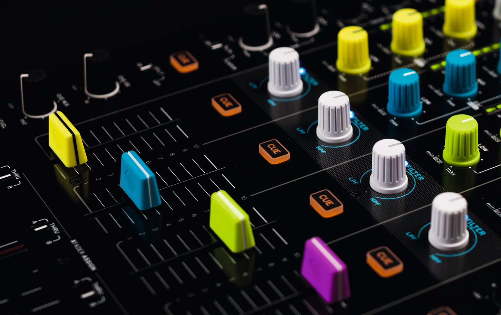 Reloop Fader Cap Set green