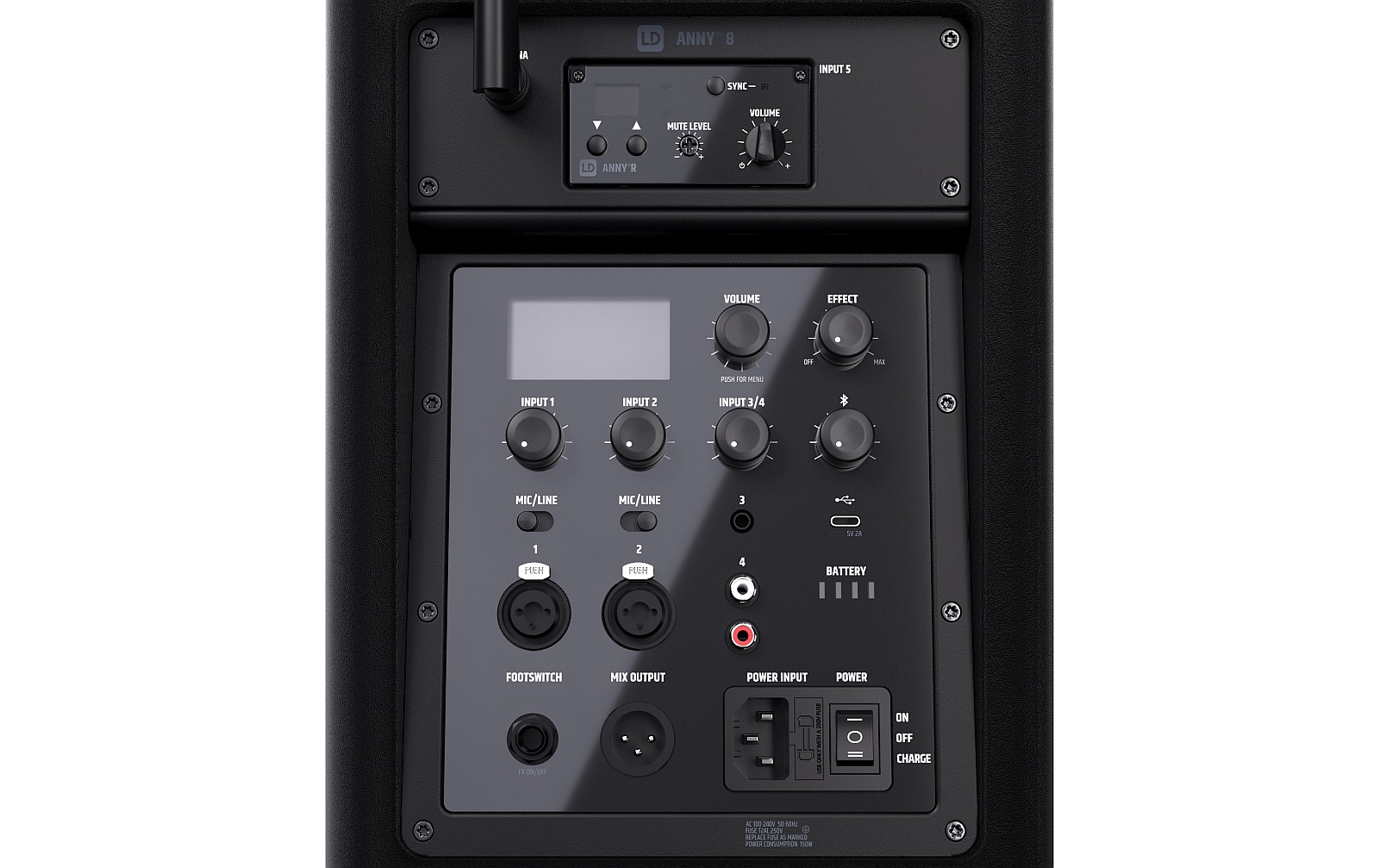 LD Systems ANNY 8 HHD B8 Tragbarer Lautsprecher, Stage Black